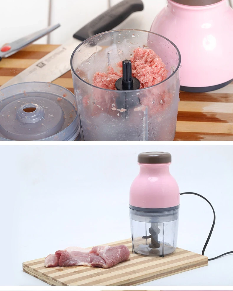 Professional Kitchen Small Food Processor Electric Mini Garlic Crusher Press Blender Grinder Mixer For Vegetable Meat 8