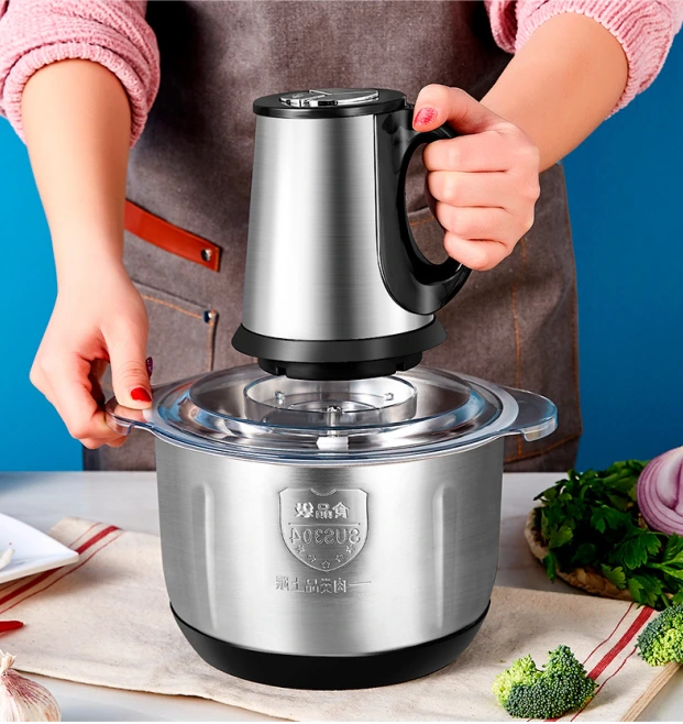 Stainless Steel Electric Garlic Onion Vegetable Food Grinder Small Vegetable Mixer Multifunctional Speedy Chopper 7 Stainless Steel Electric Garlic Onion Vegetable Food Grinder Small Vegetable Mixer Multifunctional Speedy Chopper 7