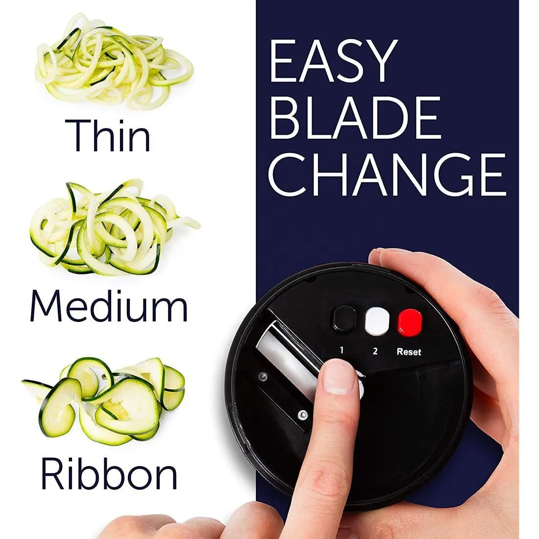 Zes Adjustable 3 In 1 Vegetable Spiralizer Vegetable Spiral Slicer 13