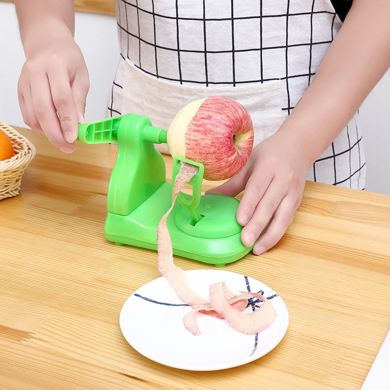 Kitchen Accessories Hand Held Rotary Fruit Apple Peeler Corer Slicer 11