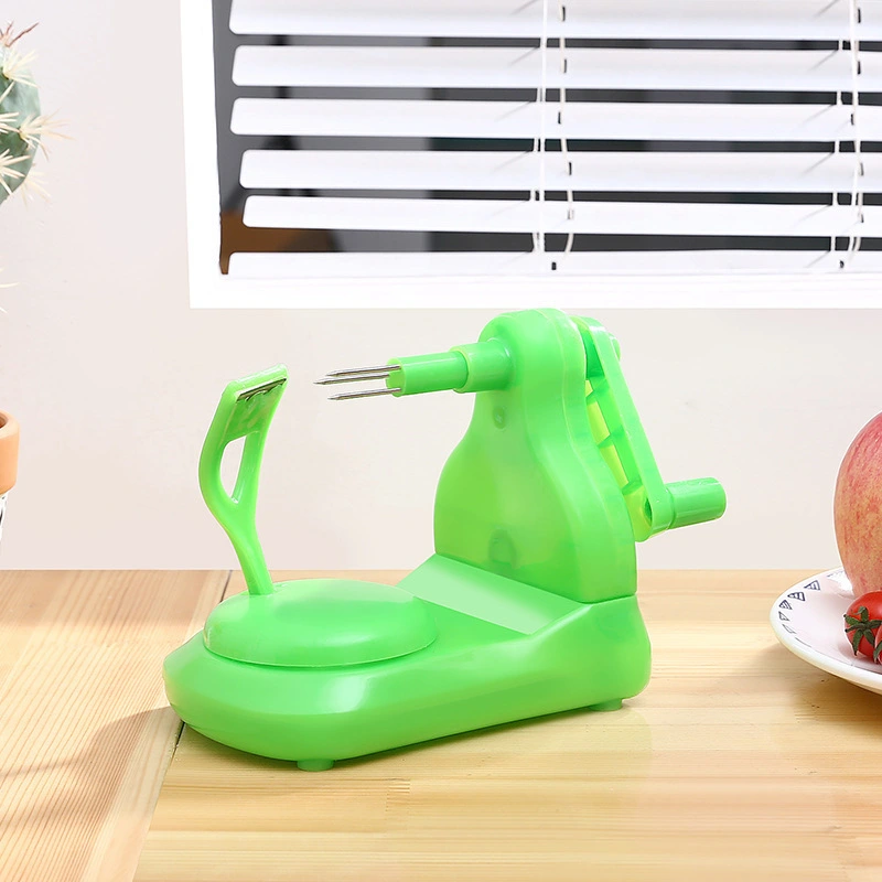 Kitchen Accessories Hand Held Rotary Fruit Apple Peeler Corer Slicer 12