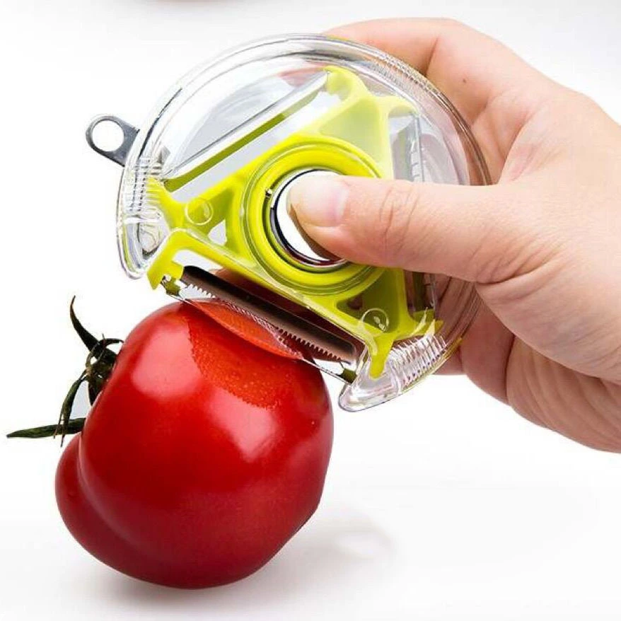 3 In 1 Rotary Fruit Vegetable Peeler With 3 Blades Multifunction Peelers 9