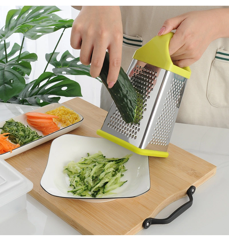 Multifunctional Tiny Mini 4 Sided Grater Parmesan Manual Cheese Mini Cheese Plastic Handle Grater 8