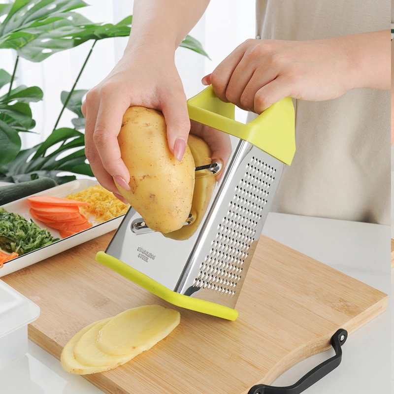 Multifunctional Tiny Mini 4 Sided Grater Parmesan Manual Cheese Mini Cheese Plastic Handle Grater 10