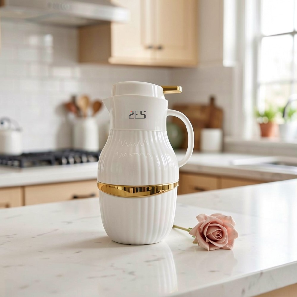 2L Vacuum Flask with pink glass